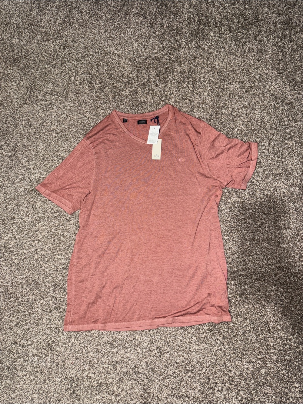 Buffalo David Bitton Short Sleeve Tee in Dusty Rose